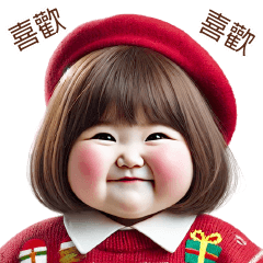 Chubby Girl Funny face174 BIG (Xmas)TW