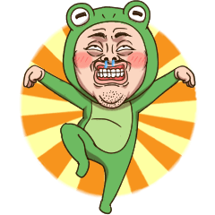 Frog Funny Man