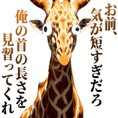 Annoying giraffe face