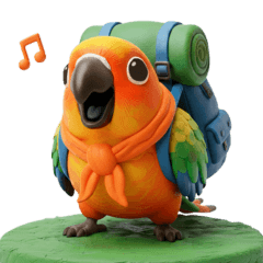 Sun Conure & Green Cheeked Conure