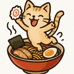 ramen cat