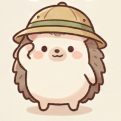Cute Dressed-Up Hedgehog Stickers