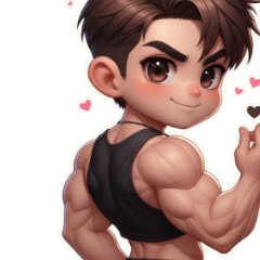 Invincible Muscle Hunk Shooting Hear