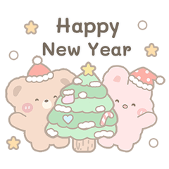 Bear and Friend New Year!