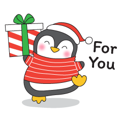 Merry X'Mas & HNY : Cute Penguin