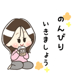 ほっこり女子の毎日スタンプ