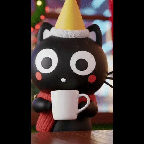 LOVE!!!Cute18-Black Cat-