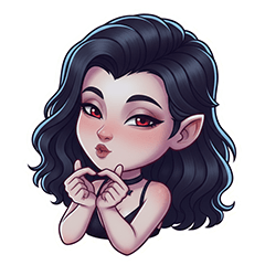 Q版萌萌吸血鬼：小妖姬之萬用日常貼圖