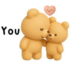 lovely and soft bunny girl sticker