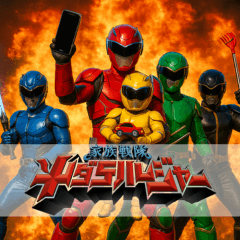 家族戦隊ソダテルジャー｜育児スタンプ