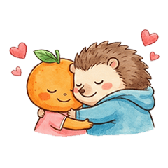 lil orange & hedgehog