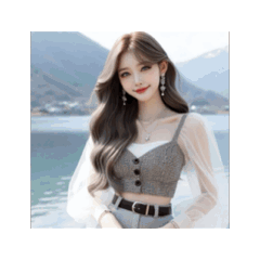 Pretty Girl Stickers (Text-Free)