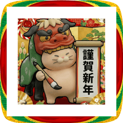 もちもち3Dデブ猫の「あけおめ」と冬の日常