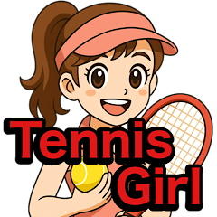 テニスボールとテニス女子