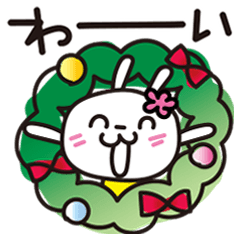 Winter doodles!! cute White Rabbit_JP