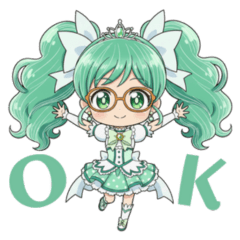 Cute reactions from NEGI Idols! Stamps