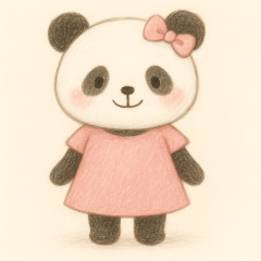 Gentle Ribbon Panda Daily