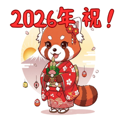 Celebration with Red Panda