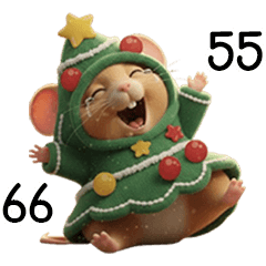 LIFE STYLE OF COSTUME RAT CHRISTMAS TREE