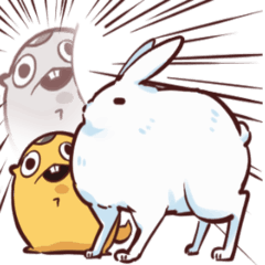 Animated! Easy Marmot -Winter-
