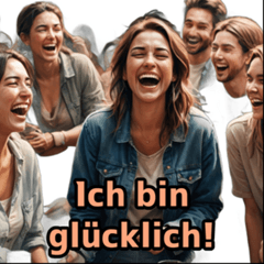 German Greeting Stickers