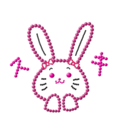 kirakira beads rabbit
