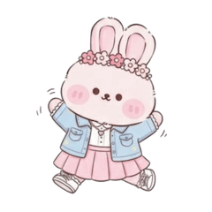 粉紅可愛兔子 (NT)