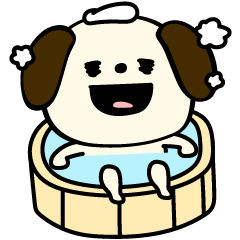 ポヨポヨ犬挨拶毎日送れる