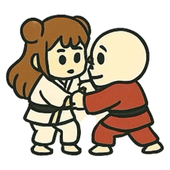 組み手をしましょう