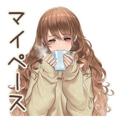 Easygoing Girl Daily Stickers