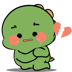 Chubby Green Dino : Animated