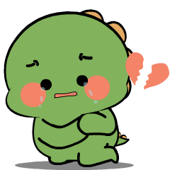 Chubby Green Dino : Animated