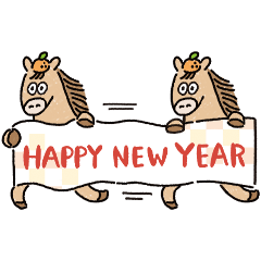 Horses Enjoying the New Year