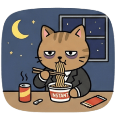 不想上班的社畜貓1