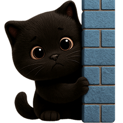 ❤️แมวดำ ตัวน้อย❤️(No Text)