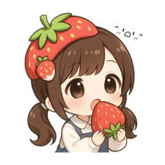 strawberry girl and sushi