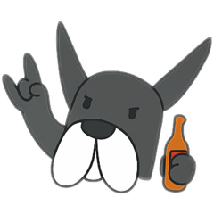 น้องหมาสีดำหน้ากวน