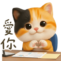 聖誕花貓日常祝福