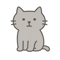 無表情ネコ 日常スタンプ