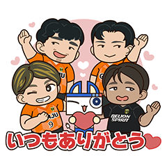 FCガンジュ岩手&ノーにゃんコラボスタンプ