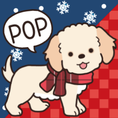 Dog sticker.#16 maltipoo