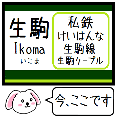 Inform station name of Keihanna line