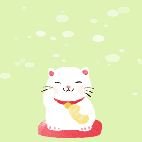 Large-Letter Watercolor New Year's Card