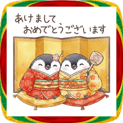 年末年始も冬も使える！ほっこりシマエナガ