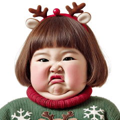 Chubby Girl Funny face176(HNY)No Text