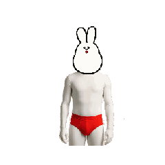 動くうざっ顔のうさぎ君