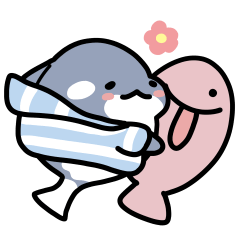 虎鯨情侶1-暖冬聖誕滿滿愛(莫蘭迪版)