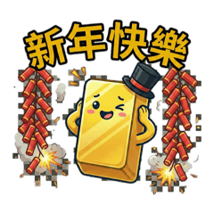 可愛小金條/節慶常用祝福