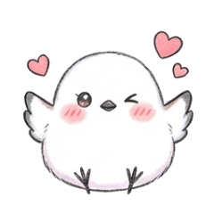 Cute Shima-enaga Stickers 1