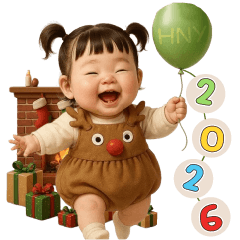 นุ้งมะนาวตัวบิ๊กชุดกวางน้อยสวัสดีปีใหม่